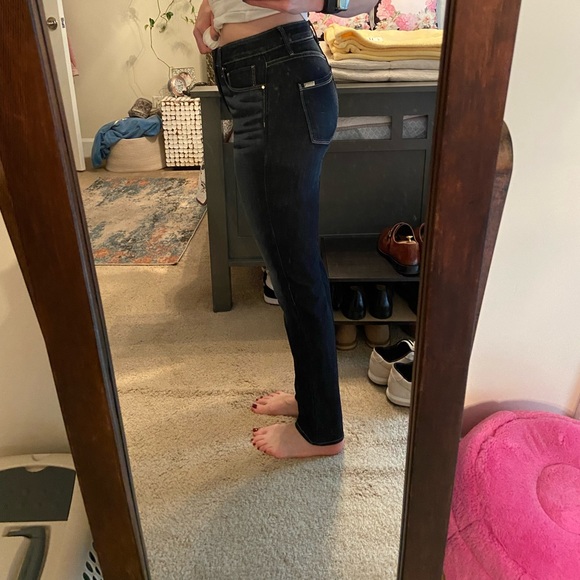 NWT WHBM Straight Leg Dark Denim Jeans - Picture 3 of 8